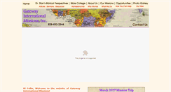 Desktop Screenshot of gatewayinternationalmissions.com