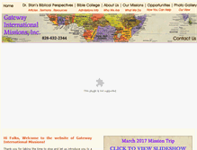 Tablet Screenshot of gatewayinternationalmissions.com